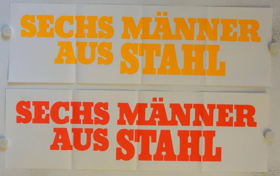 Sechs Männer aus Stahl originale deutsche Sonder-Filmplakate (2)